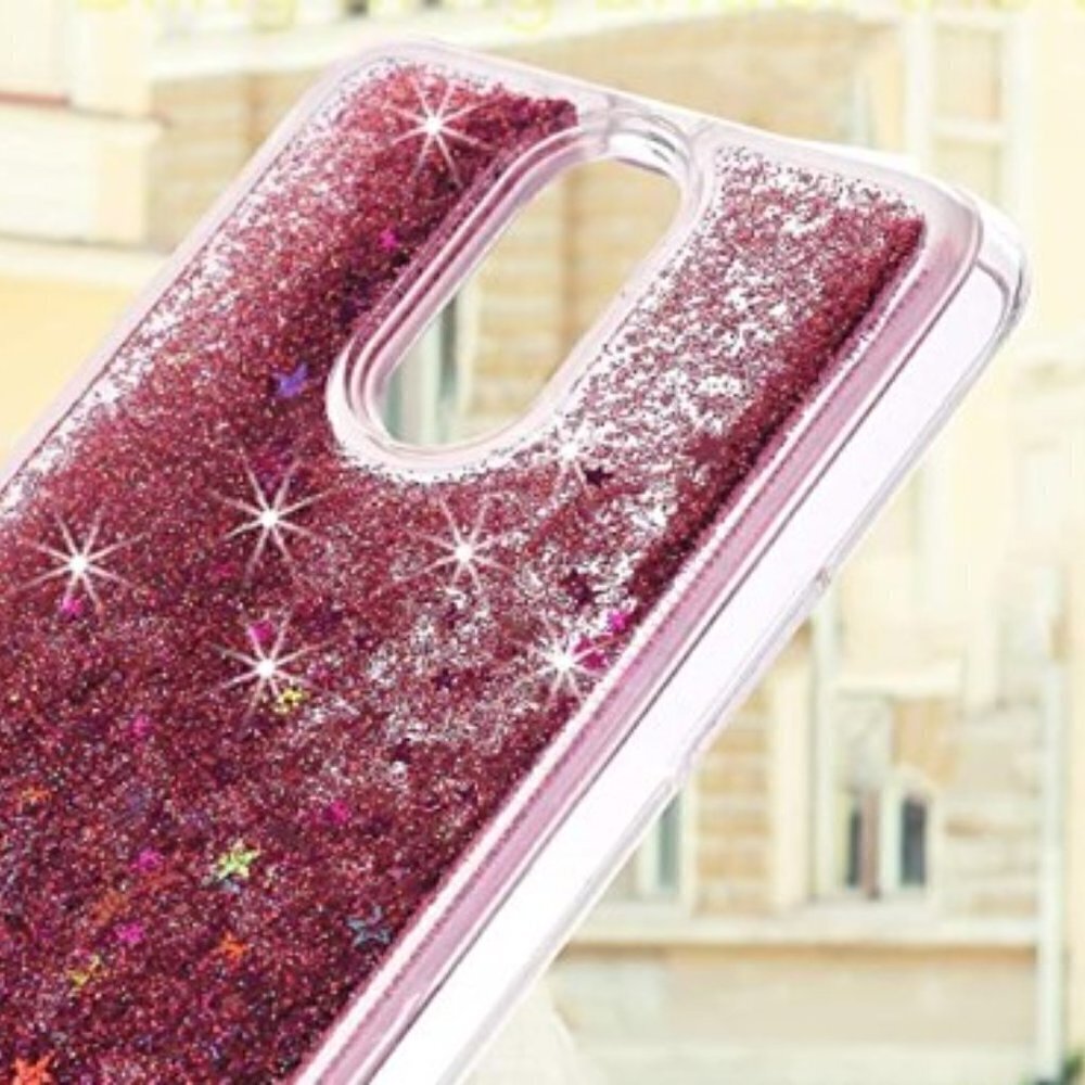 SPARKLE HEARTS LIQUID GLITTER ZX-LG LS777 PHONE CASE